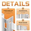 6-Pack 5-Knuckle Hinge - 3/4" Door Thickness, 270° Full Rotation