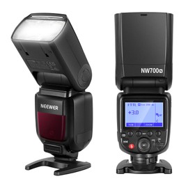 NEEWER NW700-N TTL Flash Speedlite Compatible with Nikon DSLR Cameras, 1/8000s High Speed Sync Speelight, 1/1-1/256 Output, TCM Function, 230 Full Power Flash, 0.1-2.7s Fast Recycling Flashlight