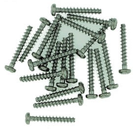 D3.5 (3.5mm x 18mm) Pozi Pan Screws for Plastic - Stainless Steel (A2) (Pack of 20)