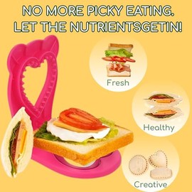 2 cortadores y selladores de sándwiches para niños, sándwiches de bolsillo para desoxidantes, cortador de sándwiches no costrable, fabricante de sandwiches para lonchera y caja bento (verde flor +