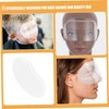 SAFIGLE 60Pcs Clear Hairdressing Facial Masks Haircut Shield Protectors for