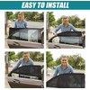 FOLUMAD 2-Pack Universal Car Window Shades - Super Stretch Rear