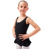 Ballet leotard "Paula" with skirt, Black, 164/170 15-16 years
