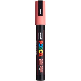Posca Marker 5M in Coral Pink, Posca Pens for Art Supplies, School Supplies, Rock Art, Fabric Paint, Fabric Markers, Paint Pen, Art Markers, Posca Paint Markers