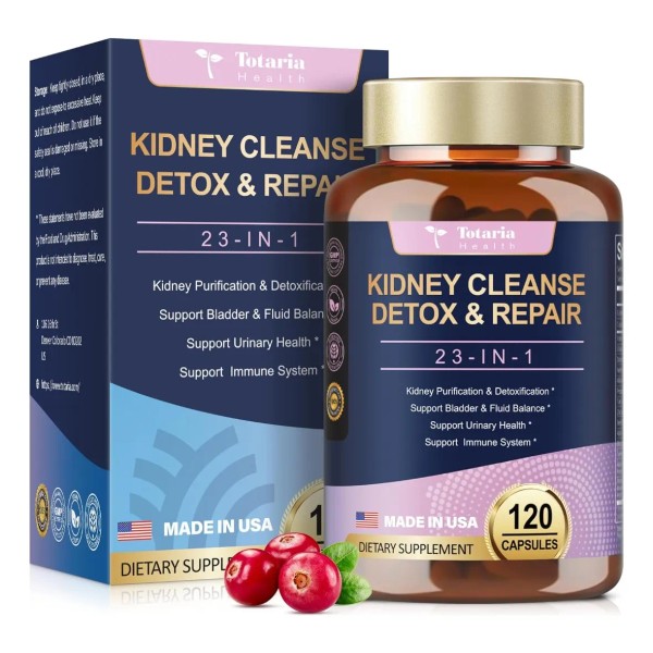 Limpieza De Riñones 120 Cápsulas Kidney Cleanse Hecho En Usa