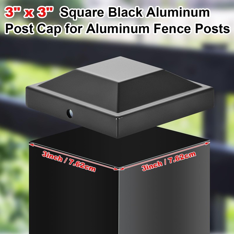 Dunzy 24 Pack Aluminum 3" x 3" Heavy Duty Post
