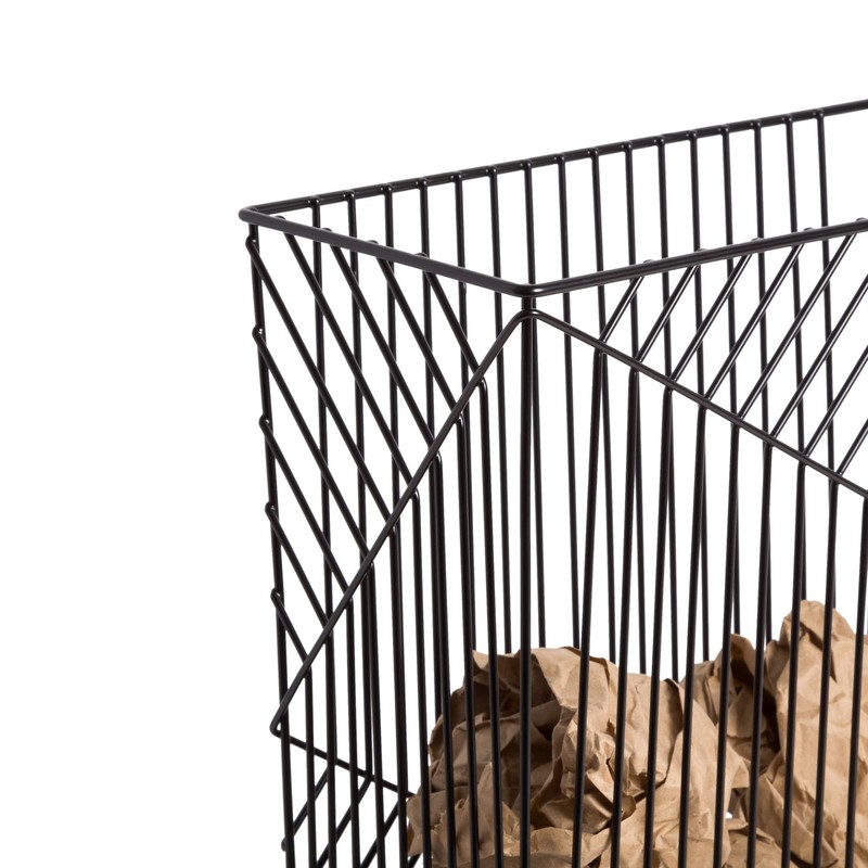 U Brands Vena Trash Can - Black