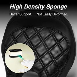 Rider Driver Seat for Can Am Ryker Black Wide And High Driver Comfort Seat Compatible with Can Am Ryker 600 900 Sport Rally Edition 2019-2024 (Black 2)