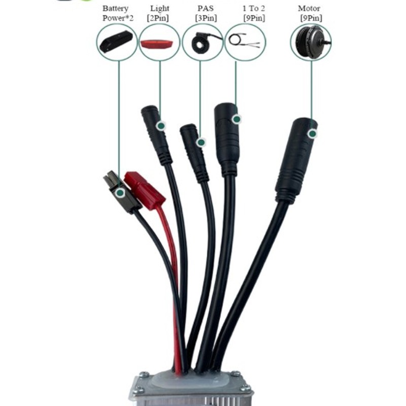 Electric Bike Conversion Kit 15A Controller S900 LCD Display Waterproof