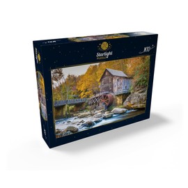 MyPuzzle Babcock State Park, West Virginia, USA at Glade Creek Grist Mill During The Fall Season - Premium 100 Piece Jigsaw Puzzle for Adults