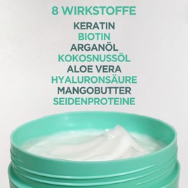 ULTI Paris Keratin + Biotin Mask, Argan, Hyaluronic Acid and Biotin. Mask Treatment for Dry and Damaged Hair, 200 ml