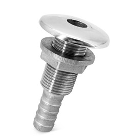 Board Passage Screw Connection Boat Breakthrough Screw Connection Breakthrough - 3/8 Inch 58 mm Connection Universal Boat Feedthrough with Lock Nut Marine Vent Hose Connection for Boats, Yachts