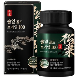 Pine Needle Gold Prime 100%, 1 unit, 60 tablets / 솔잎 골드 프라임 100%, 1개, 60정
