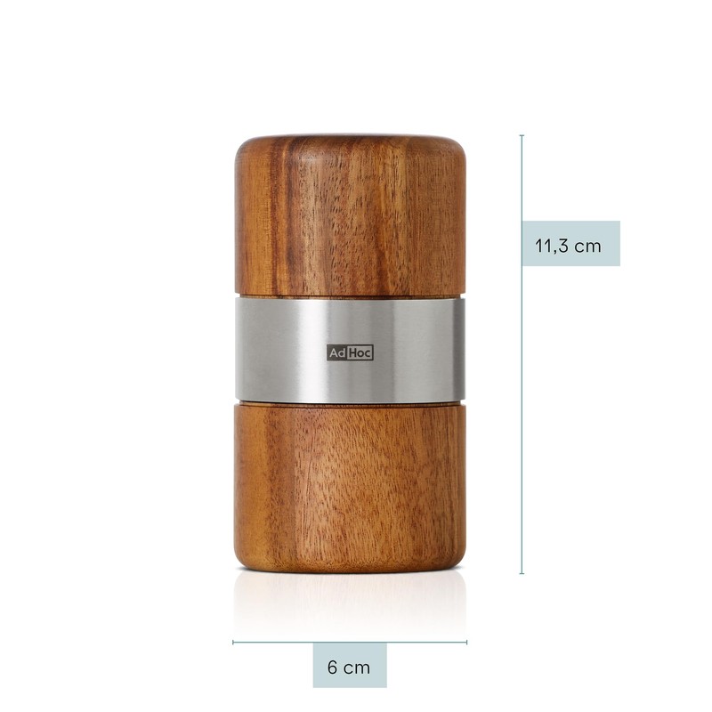 AdHoc Nutmeg Mill with Sharp Stainless Steel Blade Muskato