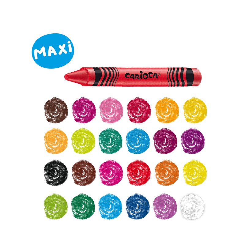 Carioca Wax Crayon (Pack of 24)