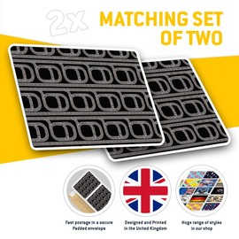 Rectangle Stickers (Set of 2) 10cm - Railway Tracks Transport Train Track Laptop Tablet Luggage Scrapbook #16580