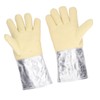 1 Pair Aluminum Foil Gloves High Temp Resistance Heat Insulation
