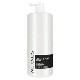 Nexxus Champú Clarificante Limpio y Puro, Con ProteinFusion, Cuidado Capilar Nutritivo Sin Silicona, Sin Tintes y Sin Parabenos 33.8 oz