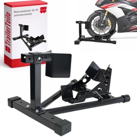 The Drive Motorcycle Stand 16 - 19 Inch Adjustable Motorcycle Mount Black Powder Coated Tyre Width 80 to 130 mm Motorcycle Rocker Universal