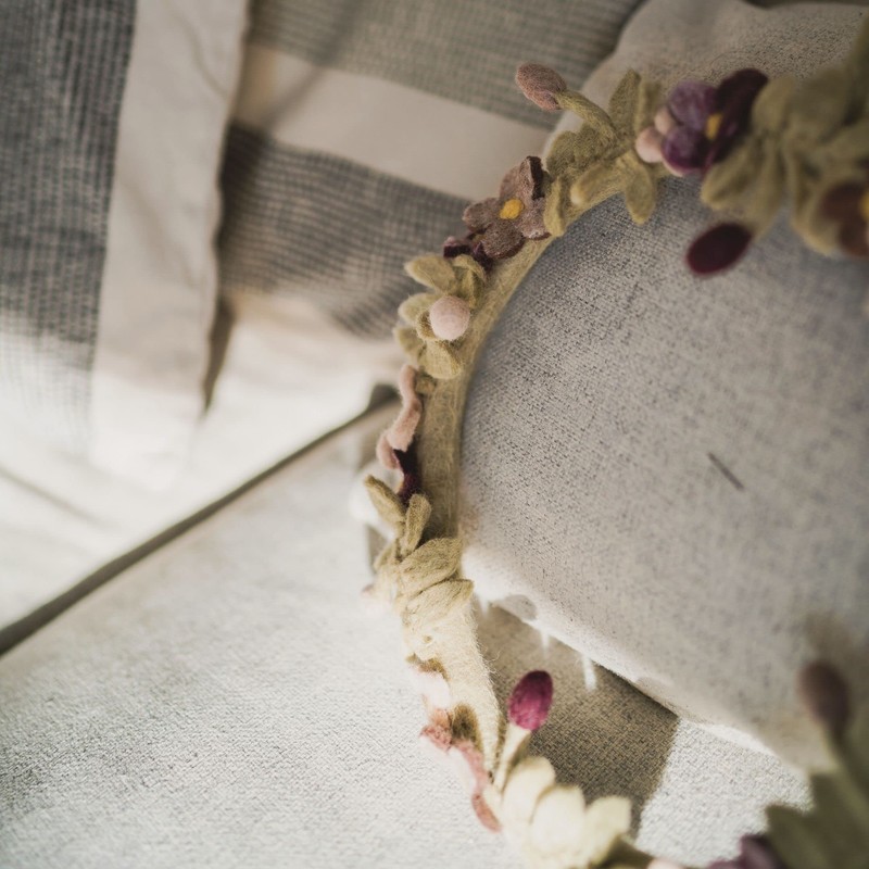 Èn Gry & SIF Felt Door Wreath Flowers & Flowers