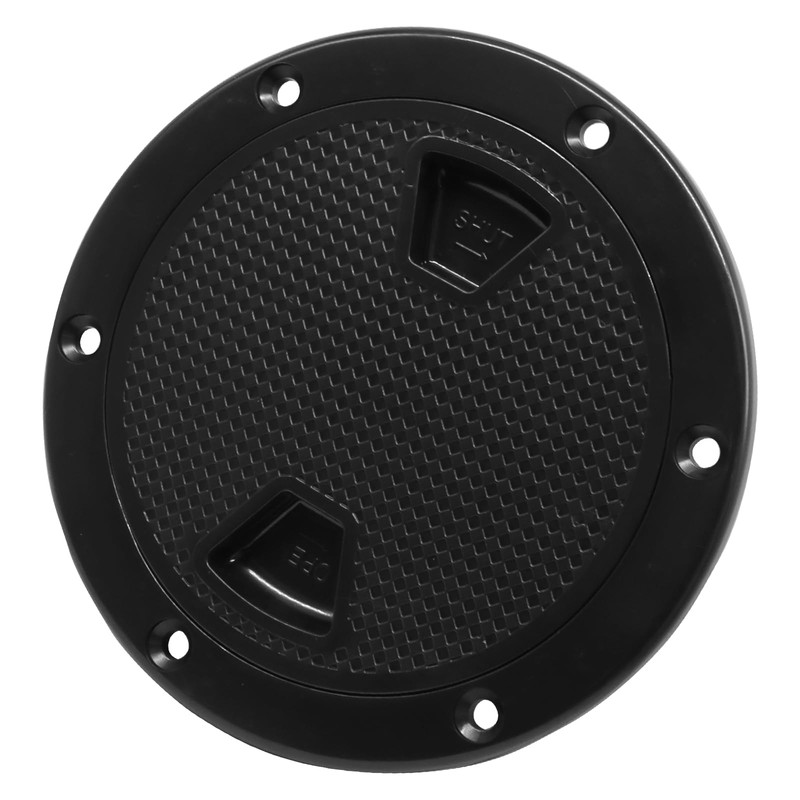 PHITUODA 4"/6"/8" Boat Hatch - Black Round Boat Deck Plates,