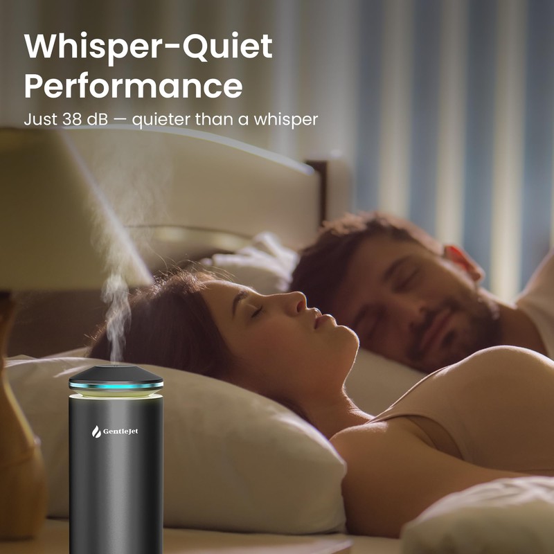 GentleJet MajesticMist Rechargeable - Aluminum Waterless Essential Oil Diffuser with