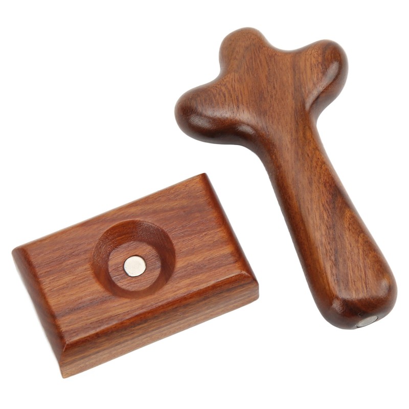 Wood Cross Tabletop Decor Hand Crafted Surface Polishing Sturdy Durable