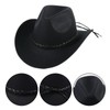 Tefrine Classic Cowboy Hat for Men and Women Wide Brim