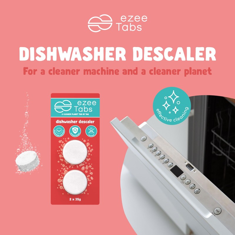 EzeeTabs Dishwasher Descaler – Descaler tabs for a microplastic-free, biodegradable