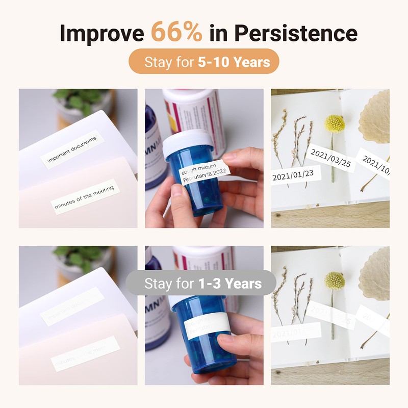 MakeID Label Tape Compatible with MakeID Label Makers L1 Q1