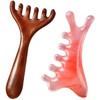 Six-Claw Meridian Massage Comb, Wooden Scalp Massage Tool for Relaxation.