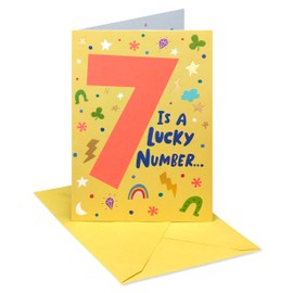 American Greetings 7th Birthday Card (Lucky to Know You)