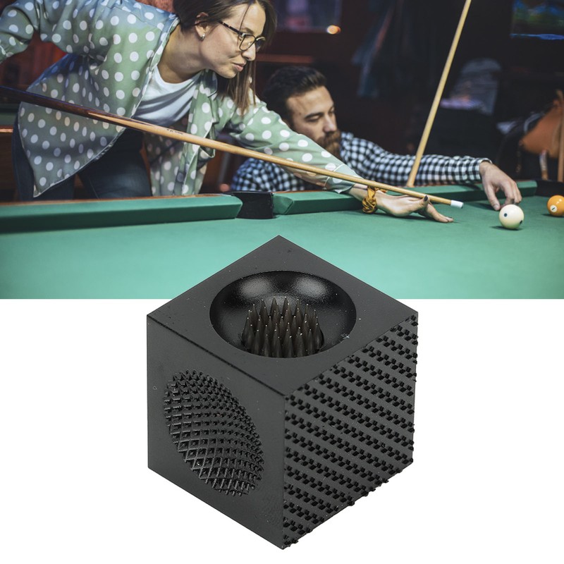 Pool Cue Tip Repair Tool Multifunctional Cube Shape Aluminum Alloy