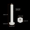 sourcing map 20 Pairs Nylon Screw Nut Assortment, M6x40mm Slotted