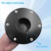 Norkmdi RV Trailer Table Base Mount, Aluminum Round Camper Pedestal