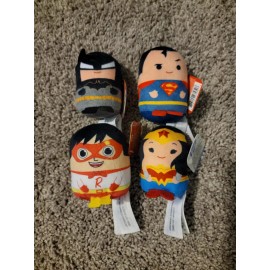 Just Play DC Justice League 3.5" Mini Plush Set of 4, New! Free Shipping!