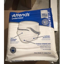 Attends Adult Diapers Extra Heavy Pull Up Underwear XL 4 packs of 14 56 New