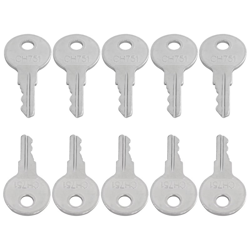 HaeKap 10x Universal Keys CH751 Replacement for RV Compartments Campers