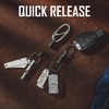 KeyUnity KA15 Titanium Key Ring, Connector, 360 Degree Rotation, Titanium