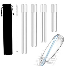 Pack of 10 Dishwasher Accessories, 6 mm, 8 mm, Stainless Steel Bottle Holder, Dishwasher Insert Bottles, for Dishwasher for All Standard Dish Racks, 27 cm, 22 cm, 24 cm, 15 cm