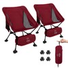 ATEPA Camping Chairs for Adult, 2 Pack Compact Lightweight Folding