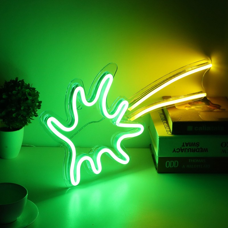 LED Neon Sign Light Coconut Tree Shape Wall Hanging USB