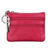 Women Ladies PU Leather Small Coin Card Key Ring Wallet