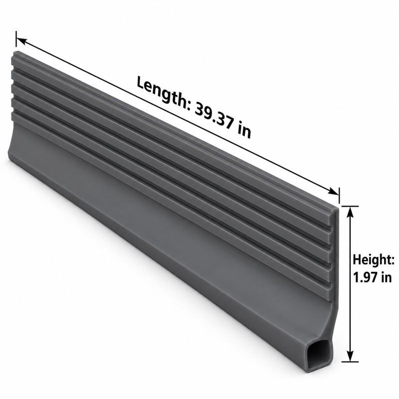 Door Bottom Draft Stopper – 39.37-Inch Self-Adhesive Rubber Seal Strip