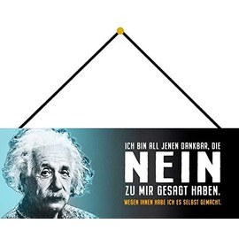 Schatzmix Gratitude, die No Said Metal Sign Wall Decoration 27 x 10 m Cord Tin Sign Sheet Metal Multi-Coloured 27 x 10 cm