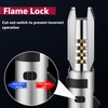 Large Torch Lighter, Windproof Butane Lighters with Flame Adjustable, Refillable,