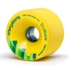Orangatang Durian 75 mm 86a Freeride Longboard Skateboard Wheels (Yellow,