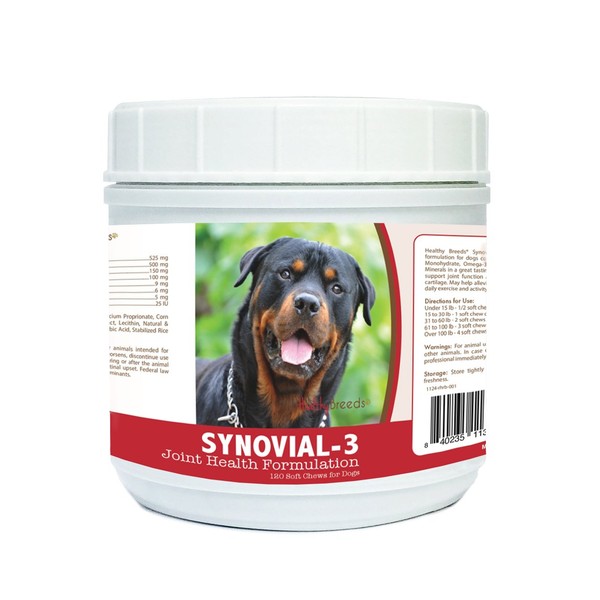 Healthy Breeds Rottweiler Synovial-3 Joint Health Formulation 120 Count