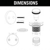 Matte Black Bathtub Drain/Bath Tub Drain Kit with Overflow Drain