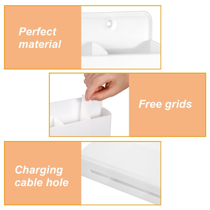 CroBlissful 12 Pcs Remote Control Holders Wall Mount Self Adhesive